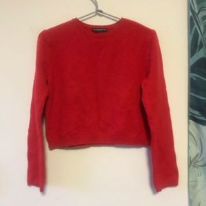 Brandy Melville Red Cropped Sweater
